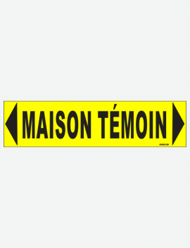 PANNEAU MAISON TÉMOIN FLECHES DOUBLE SENS