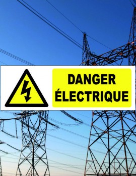 pancarte danger électrique